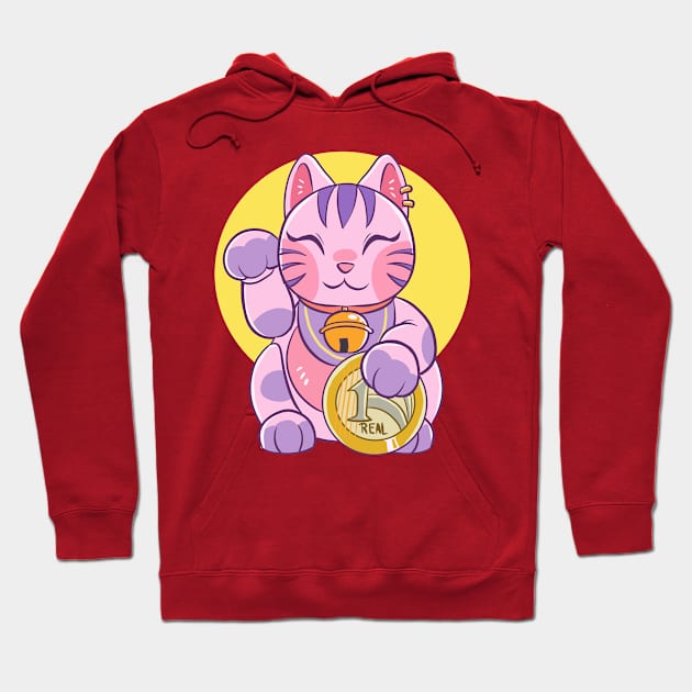 goodluckcat Hoodie by tizy